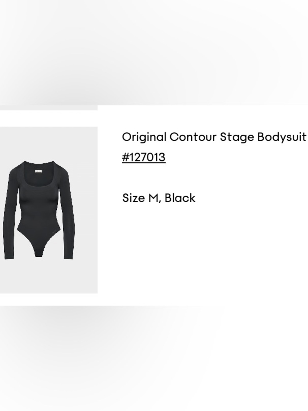 Original Contour stage bodysuit